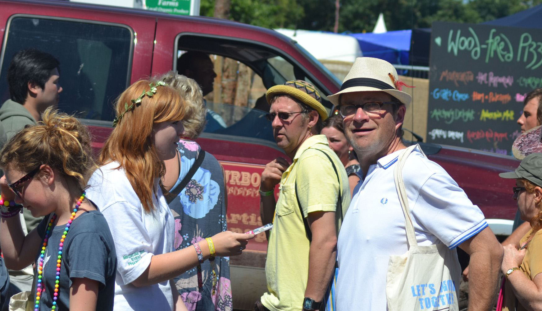 One of our employees advertising Medicine Man to Harry Enfield.